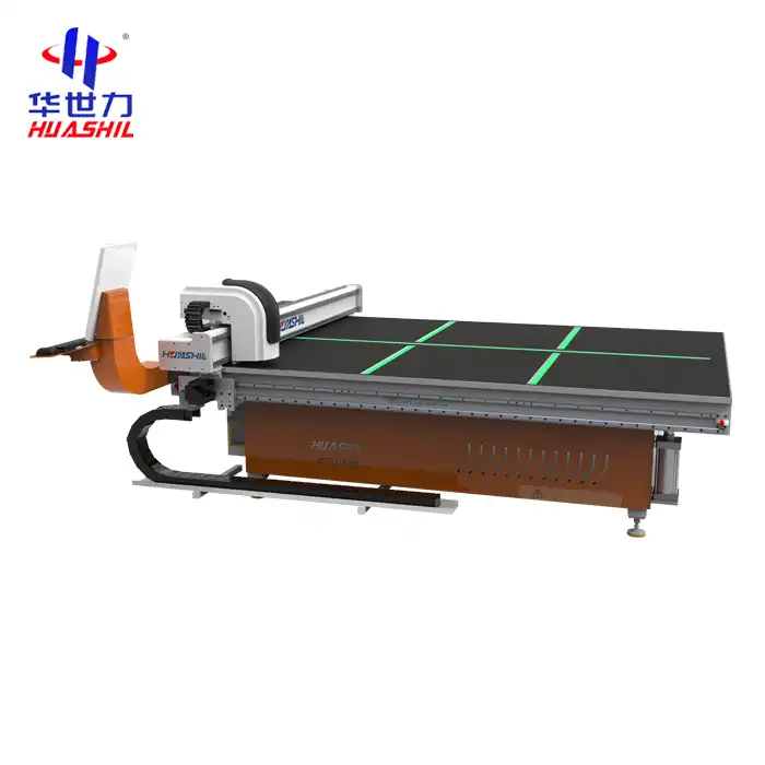 Flat glass cutting machine
